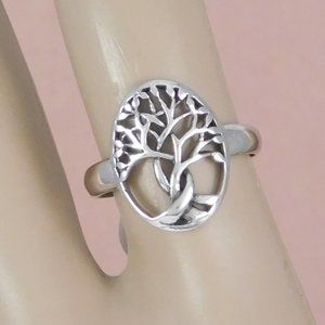 Tree of Life Ring 925 silver